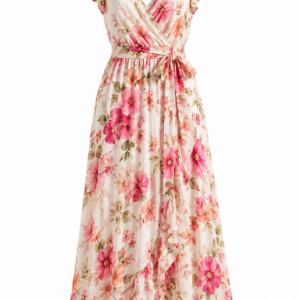 Robe longue d’été fleurie