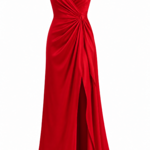 Robe longue rouge de soirée