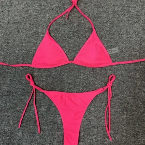 Bikini bandeau culotte ficelle jaune PUERTO VIEJO et FORMENTERA