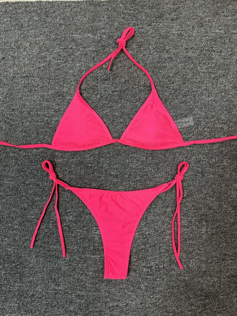 Bikini bandeau culotte ficelle jaune PUERTO VIEJO et FORMENTERA